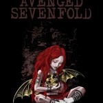 CraddleHead Avenged Sevenfold redhead bat skull wing goth